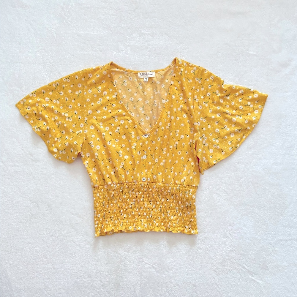 Cropped Floral Top
